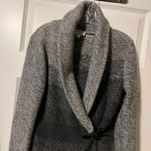 Womens Wrap Gray Sweater
